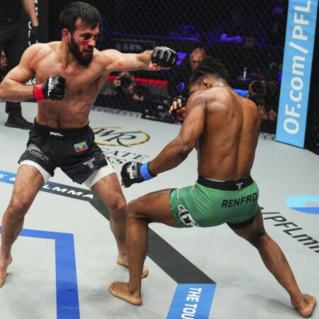 Gadzhi Rabadanov Scores Vicious Ground and Pound Knockout Over Marc Diakiese in 32 Seconds at PFL 3