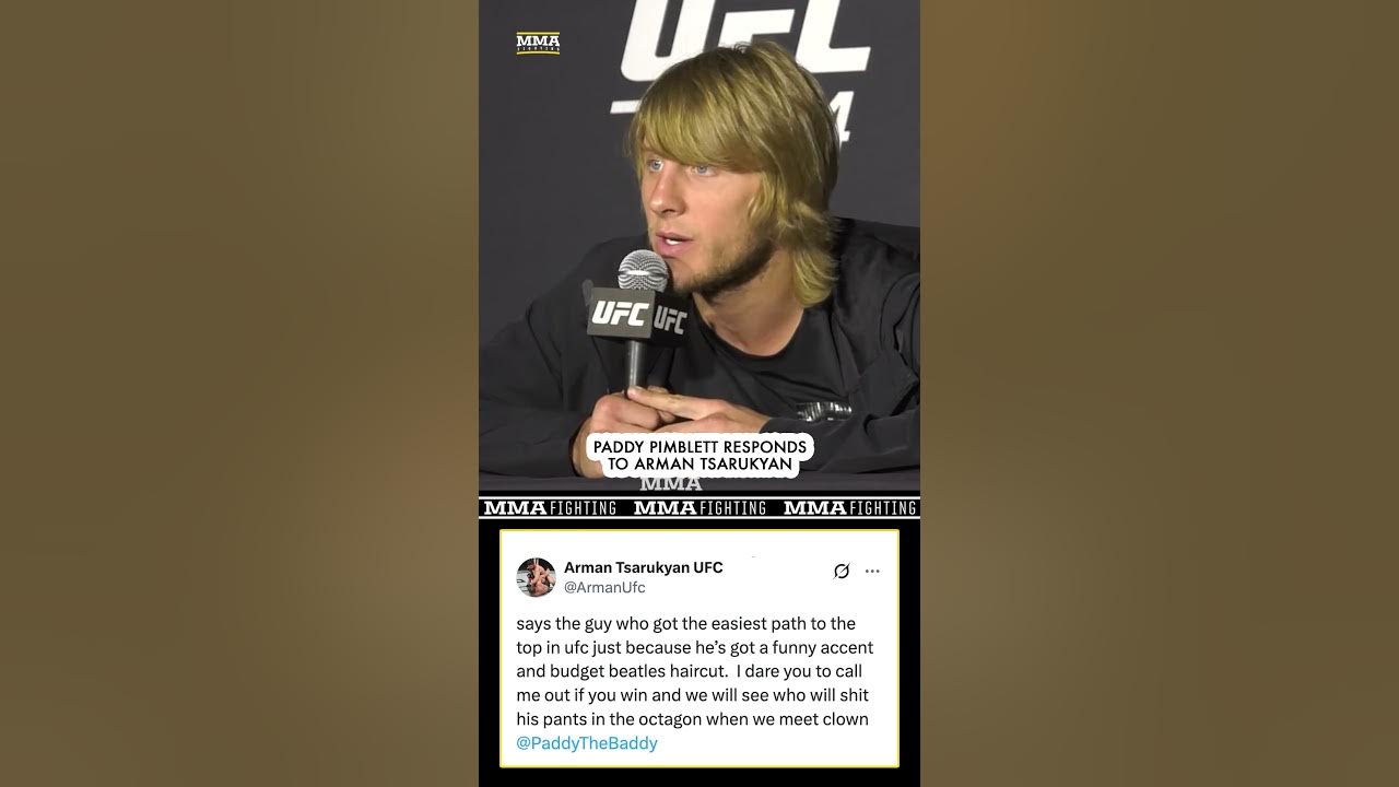 Preview Paddy Pimblett Addresses ‘Handout’ Claims and Arman Tsarukyan Challenge