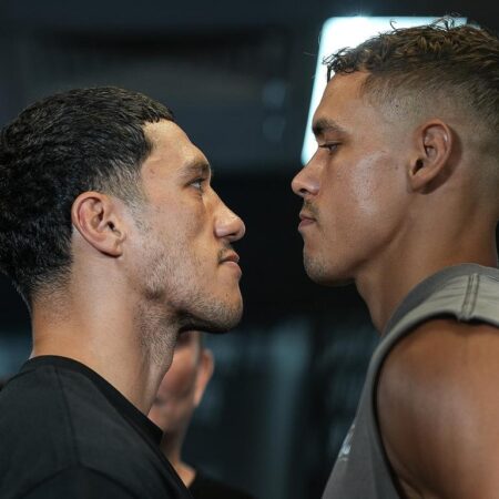 Jai Opetaia inflicts ‘worst broken jaw ever seen’ on opponent Claudio Squeo that needed emergency surgery