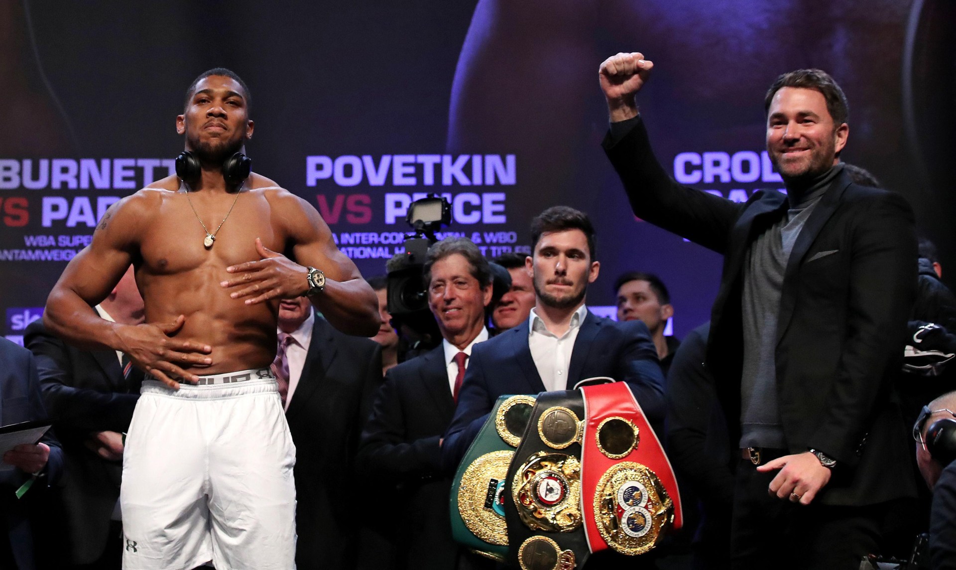 Preview Eddie Hearn Comments on Potential Anthony Joshua vs Jake Paul Showdown
