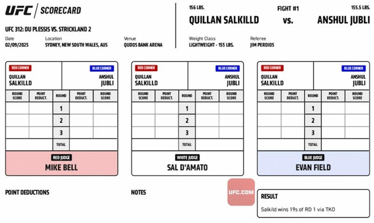Preview UFC Perth Suffers Second Main Card Cancellation with Tafa vs. Sutherland Bout Called Off
