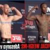 UFC Seattle: Adesanya and Pyfer Confirmed for Main Event After Successful Weigh-ins