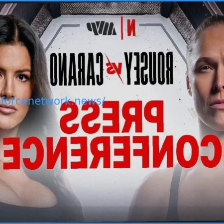 Пресс-конференция, посвященная старту боя Ронды Роузи против Джины Карано