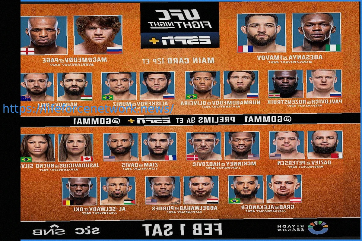 Preview Match! TV to Broadcast UFC Fight Night 270 Night Super-Tournament