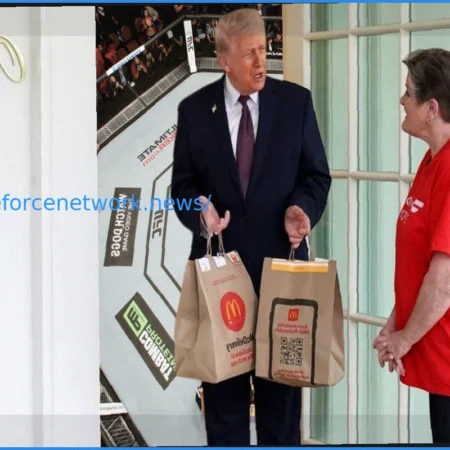Trump Discusses UFC White House Event During McDonald’s Delivery