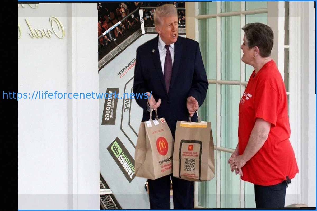 Preview Trump Discusses UFC White House Event During McDonald’s Delivery