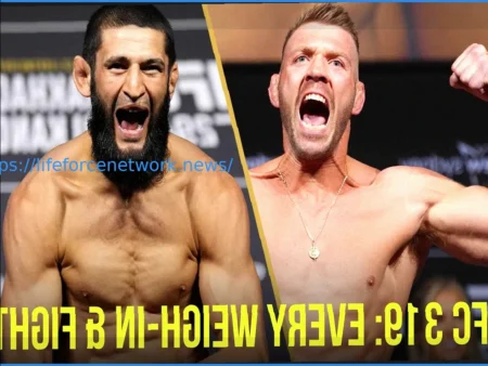 Official Weigh-In Results for UFC 327: Procházka vs. Ulberg