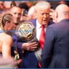 Trump Attends UFC 327, Creates Buzz Behind the Scenes