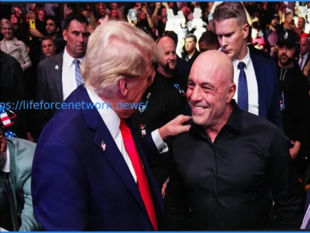 Joe Rogan Discusses His Handshake with Donald Trump at UFC 327