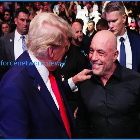 Joe Rogan Discusses His Handshake with Donald Trump at UFC 327