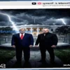Trump Shares AI-Generated UFC Fight Video on White House Lawn