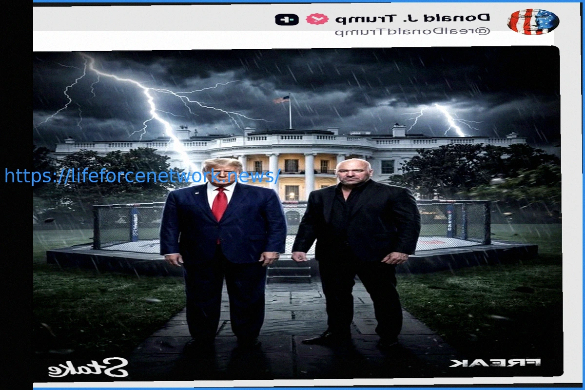 Preview Trump Shares AI-Generated UFC Fight Video on White House Lawn