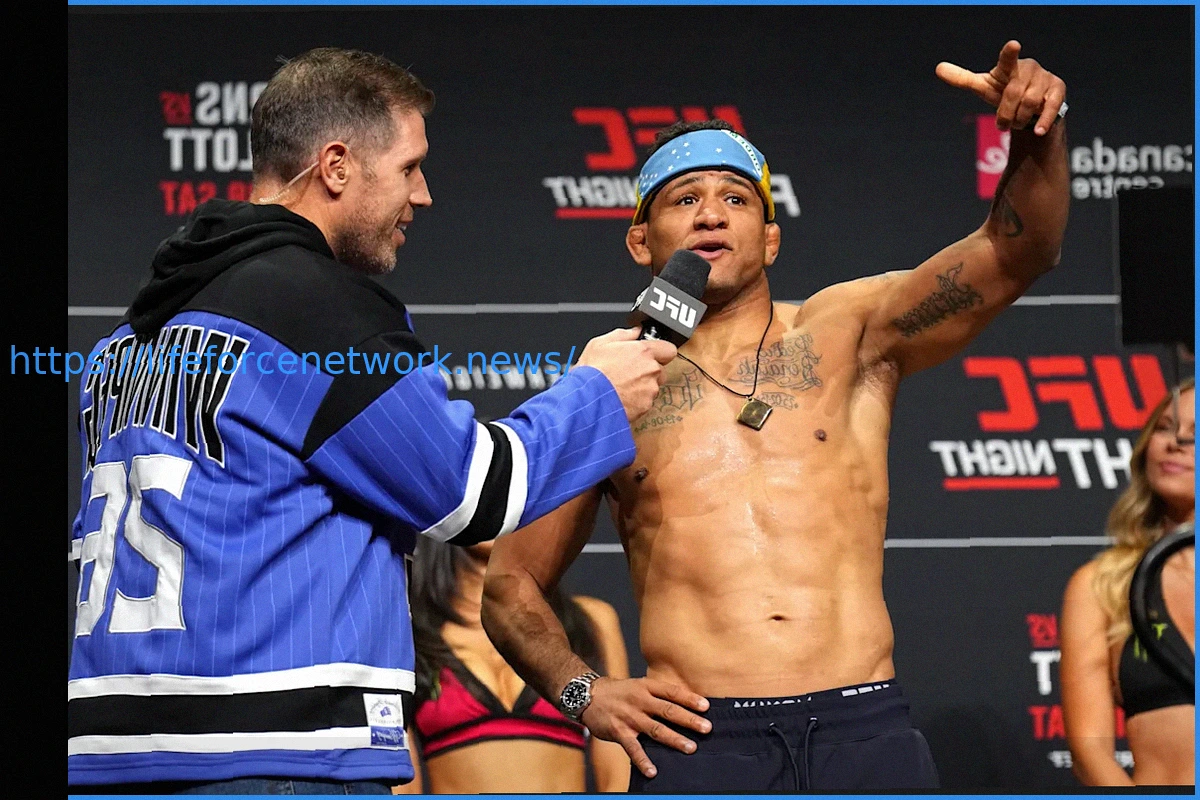 Preview Гилберт Бёрнс вызвал неодобрение канадской публики на взвешивании UFC в Виннипеге: «Я размажу твоего парня»